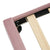 Pink Twin Velvet Upholstered Bed Frame with Adjustable LED Lights