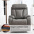 Dark Gray Power Lift Recliner Chair With Wood Frame