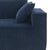 Cairo 4-Seat Modular Wrinkle-Resistant Chenille Sofa in Dark Blue