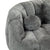 Gray Chenille Bean Shape 2-Seater Lazy Sofa