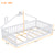 Twin House-Shaped Toddler Floor Bed with Guardrails and Slats