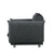 Cozy Oversized Accent Chair Upholstered in Black Lambswool Fabric