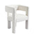 Contemporary Beige Fabric Upholstered Accent Chair