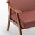 Mid-Century Modern Accent Chair - Solid Wood Frame, Extra-Thick Backrest, Ideal for Living Room, Bedroom, or Reading Room