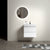 Large Storage Wall Mounted Floating Bathroom Vanity U005-Alice24-201 Alice 24' White Bathroom Vanity with One-Piece Sink Basin In White