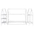 Twin Size Wood House-Shaped Floor Bed with Storage Shelf and Hanger in White