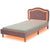 Pink Twin Velvet Upholstered Bed Frame with Adjustable LED Lights