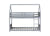 Light Gray Twin Over Twin House Floor Bunk Bed