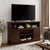 Traditional TV Media Stand Rustic Entertainment Console for TV Up to 65 Inches with Open and Closed Storage In Espresso