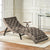 Elegant Gray Altay Velvet Chaise Lounge