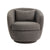 Gray Upholstered Swivel Accent Chair