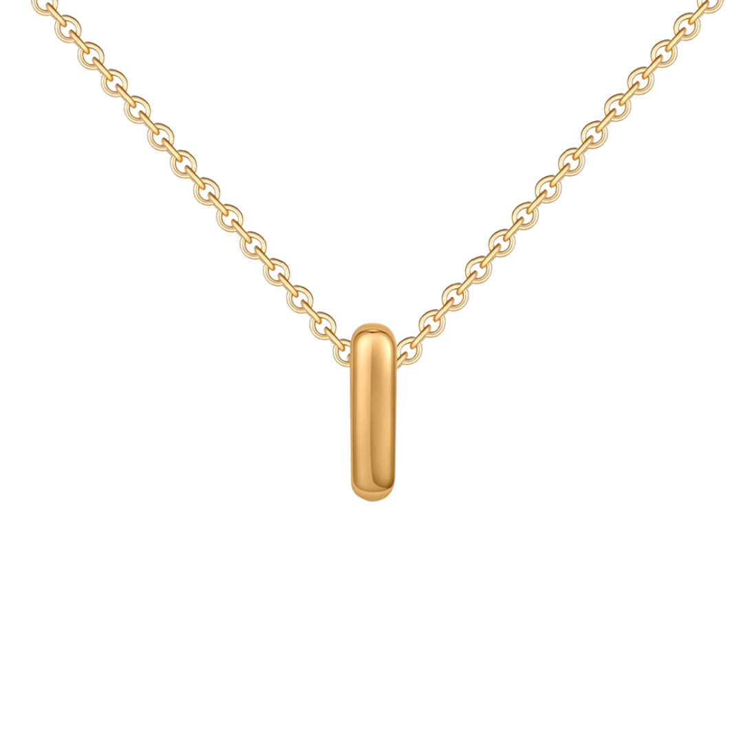 Dainty Bubble Initial Necklace
