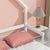 Full House-Shaped Headboard Bed with Handrails in White