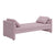 Pink Modern Linen Upholstered Chaise Lounger Daybed