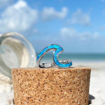 Load image into Gallery viewer, Luxurious Opal Wave Ring in Silver
