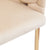 Luxury Beige Velvet Accent Chair with Gold Legs