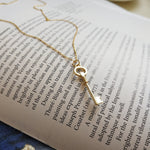 Load image into Gallery viewer, Gold Key Pendant Lock Necklace
