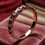Load image into Gallery viewer, Romantic Red Crystal Ring in Gold
