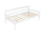 Twin-Size Pine Wood Daybed with Two Storage Drawers In White