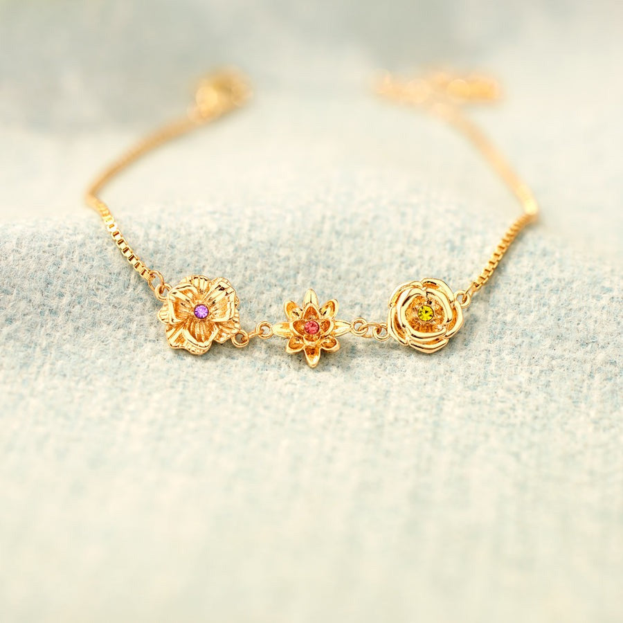 Élan Floral Birthstone Bracelet
