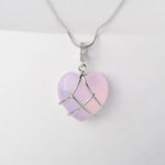 Load image into Gallery viewer, Heart Gemstone Necklace Princess Heart Necklace
