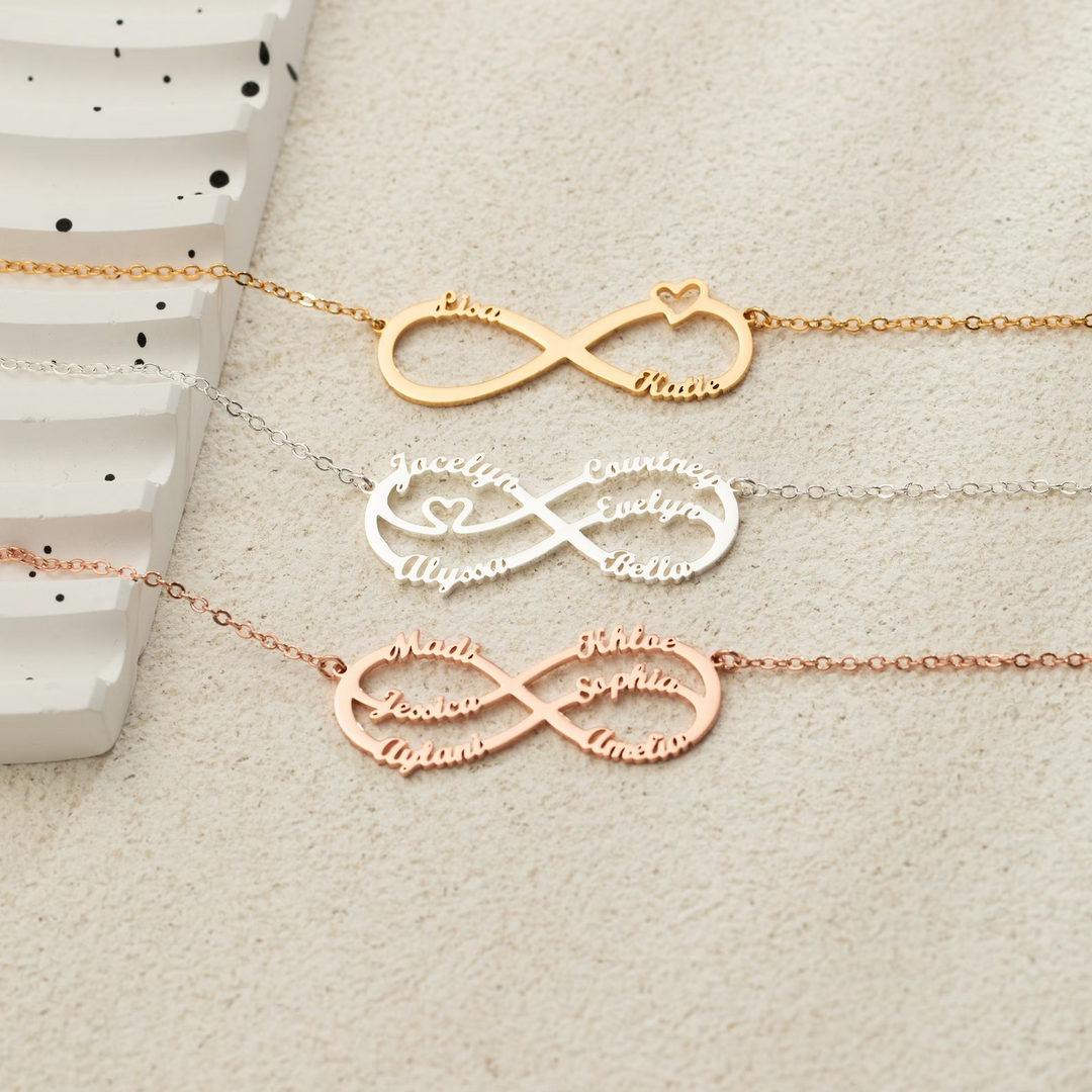 Personalised Infinity Necklace Infinity Name Necklace