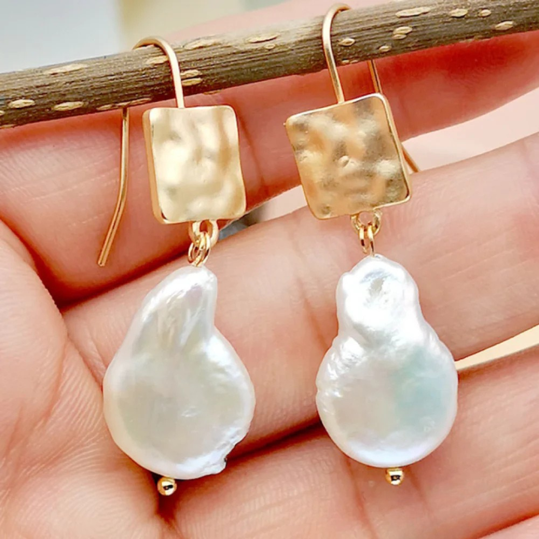 Elegant Pearl Drop Earrings