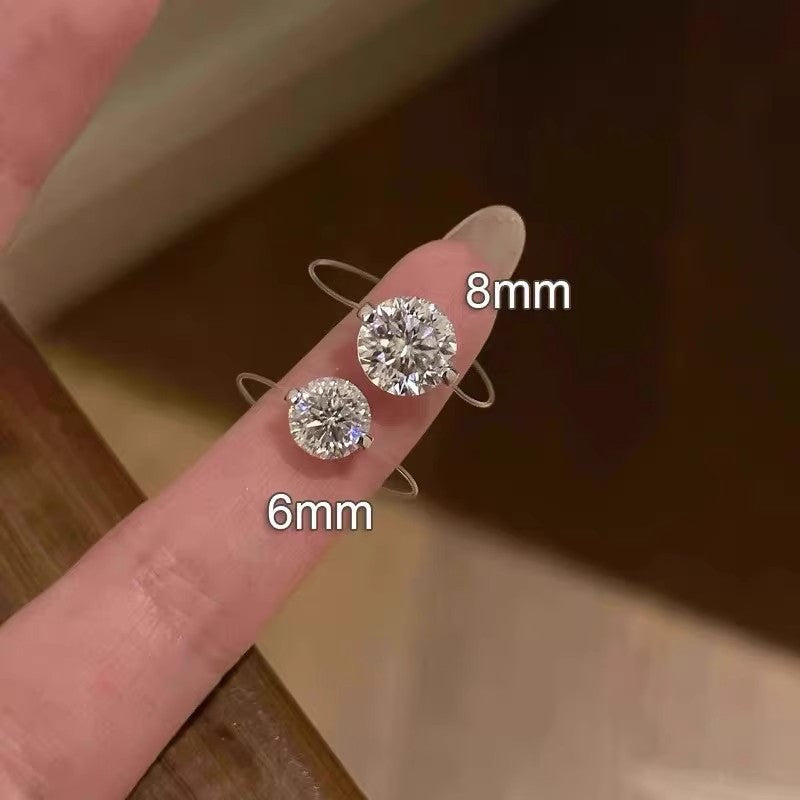The Aura Float: S925 1-2 Carat Moissanite Illusion Ring