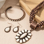 Load image into Gallery viewer, 3pc Boho Beaded Necklace, Bracelet, Earring Set
