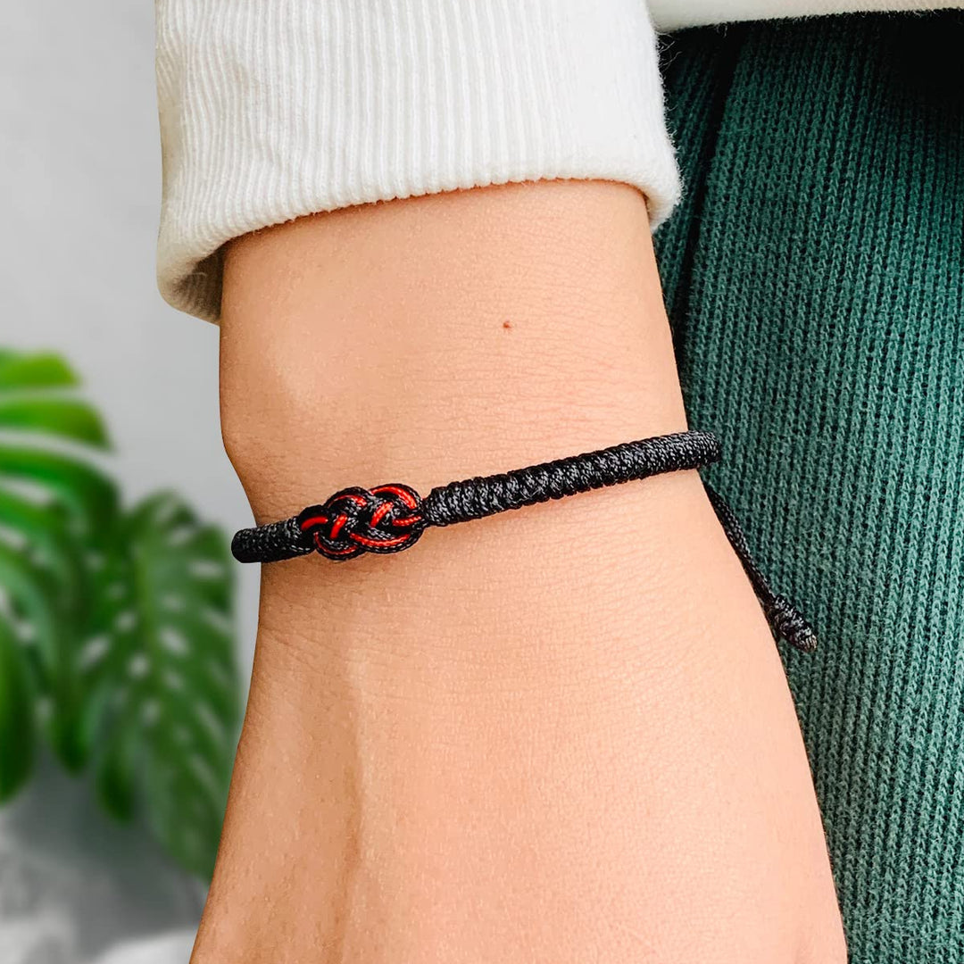 Minimal Red Thread Of Fate Couples Bracelet