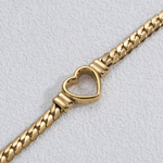 Load image into Gallery viewer, Gold Hollow Heart Bracelet Open Heart Bracelet
