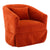 360-degree Swivel Accent  Armchair Linen Blend Orange