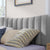 Gray Full Linen Upholstered Bed with Channel Tufting