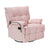 Pink Velvet Convertible Recliner Sofa Chair With Phone Holder