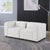 2-Seater Modular Chenille Sofa In Beige Flexible Configuration