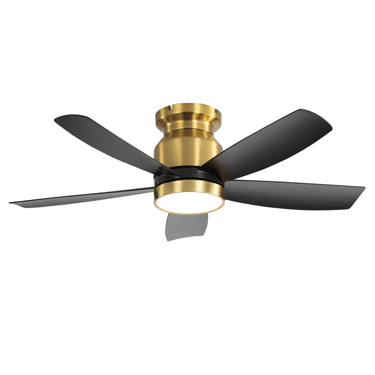 42&quot; Nordic Inspired Gold Ceiling Fan with Light