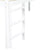 White Twin Low Loft Bed with Slide, Ladder, and Guardrails