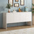 60 Inch Large Storage Space Sideboard with 4 Doors and Rebound Device In White