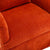 360-degree Swivel Accent  Armchair Linen Blend Orange