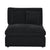 Ababa Chenille L-Shaped Sectional Sofa in Black