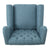 Antique-Styled Blue Tufted Armchair