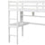 Twin Size Loft Bed For Kids with Desk, Shelves, Safety Guardrail & Ladder