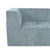 Mombasa 3-Seat Chenille Sofa in Blue Gray