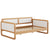 Twin Size White & Walnut Modern Daybed