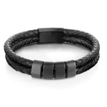 Load image into Gallery viewer, Minimal Personalized Name(s) Leather Bracelet
