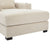 39.7" Cream Oversized Chaise Lounger