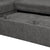 Dark Gray Chenille Pull-Out Sofa Bed with Storage Ottomans and Wireless Charger