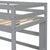 Gray Twin Loft Bed with Desk, Bookcase, and Safety Guardrail