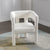 Contemporary Beige Fabric Upholstered Accent Chair