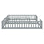 Gray Double Twin Toddler Floor Bed with Fence and Guardrails